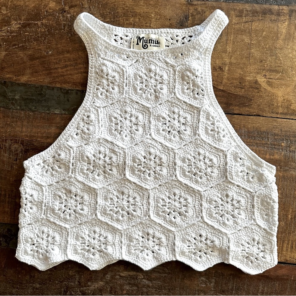 Show Me Your MuMu Crochet Crop Top